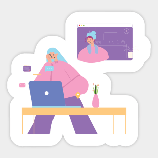 Work From Home Sticker